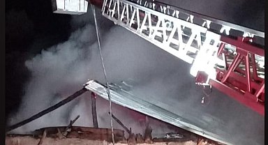 Altıntaş'da korkutan yangın