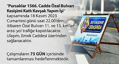 Ankara Büyükşehir Belediyesi'nden katlı kavşak inşaatı