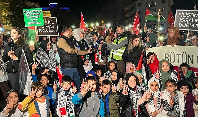Ankara'da Filistin'e destek yürüyüşü