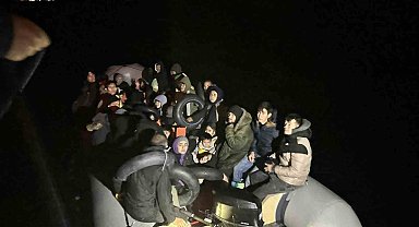 Ayvacık açıklarında 43 kaçak göçmen yakalandı