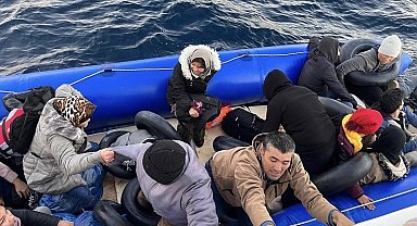 Ayvacık açıklarında 47 kaçak göçmen kurtarıldı