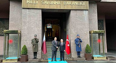 Bakan Güler, Katar Savunma Bakanı Al-Attiyah ile bir araya geldi