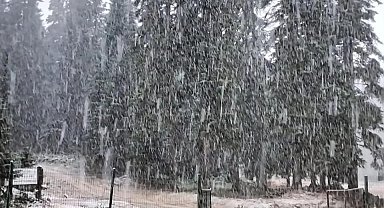 Bartın ve Zonguldak'ta mevsimin ilk kar yağışı başladı