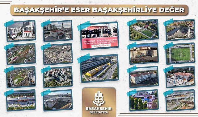 Başakşehir Belediyesi, "Başakşehir'e eser, Başakşehirliye değer" sloganıyla çalışmalarına devam ediyor