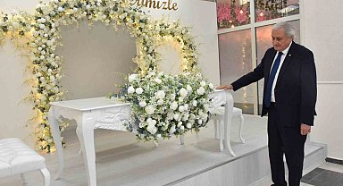 Başkan Bakkalcıoğlu'ndan yeni nikah salonunda son kontroller