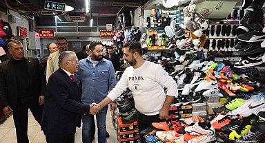 Başkan Büyükkılıç, Yeraltı Çarşısı'nda esnaf ve vatandaşlarla buluştu