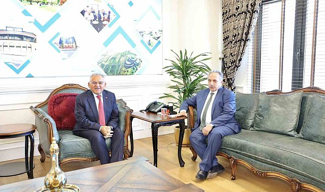 Başkan Büyükkılıç'tan Başkan Yalçın'a ziyaret