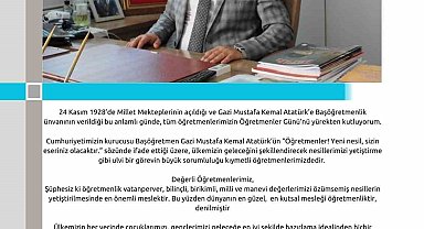 Başkan Çelik: "Ülkemizin geleceğini şekillendirecek görevin büyük sorumluluğu öğretmenlerimizdedir"
