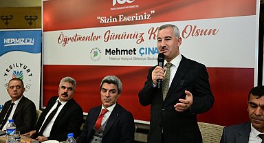 Başkan Çınar, Yeşilyurt'a yeni atanan öğretmenleri gedik oba çadırında ağırladı