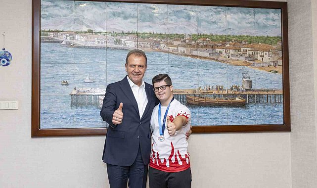 Başkan Seçer, Avrupa Şampiyonu Musa Alan ile bir araya geldi