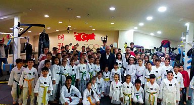 Başkan Yaman, tekvandocuları ziyaret etti