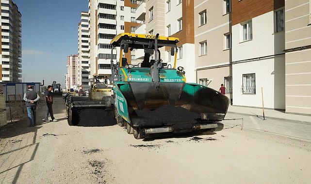 Belsin'de asfalt çalışması yapıldı
