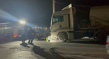 Beton tankerinin çarptığı şahıs hayatını kaybetti