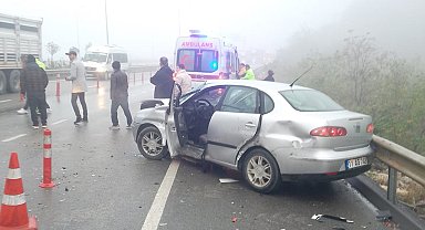 Bilecik'te otomobil ile tır çarpıştı, 1 kişi yaralandı
