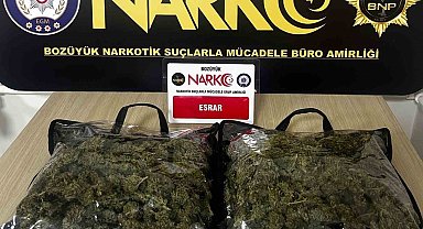 Bilecik'te yarım kilo esrar ele geçirildi