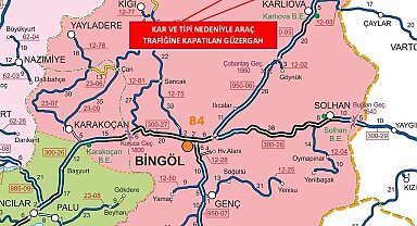 Bingöl-Erzurum karayolu tipi nedeniyle kapandı
