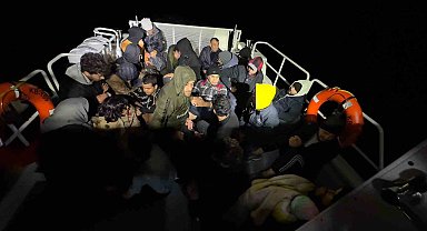 Bodrum'da 34 düzensiz göçmen yakalandı, 30'u kurtarıldı