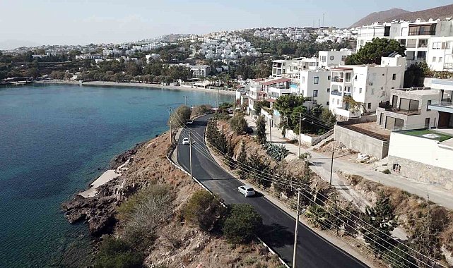 Bodrum'da tamamladığı kanalizasyon hatlarını hizmete alınıyor