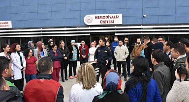 Bozüyük Belediyesi İtfaiyesi'nden hastanede tatbikat