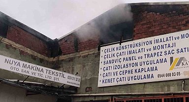 Bursa'da tekstil fabrikasında yangın