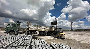 Büyükşehir, 250 bin metrekare kilit beton parke taşı üretti