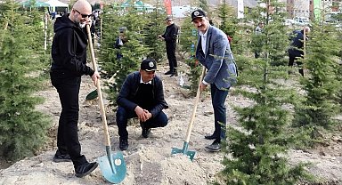 Çankırı'da fidanlar toprakla buluştu