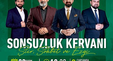 Çarşamba'da "sonsuzluk kervanı" ile şiir, sohbet ve ezgi dolu program