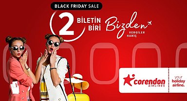 Corendon Airlines'te süper indirim haftası," 2 biletin, 1'i bizden"