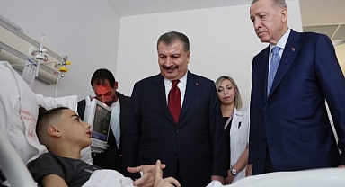 Cumhurbaşkanı Erdoğan'dan Gazze’den getirilen hastalara ziyaret