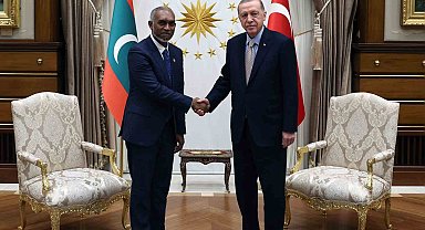 Cumhurbaşkanı Erdoğan, Maldivler Cumhurbaşkanı Muhammed Muizzu ile bir araya geldi.