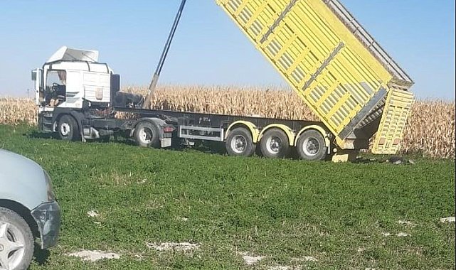 Damperi yüksek gerilim hattına temas eden kamyon şoförü hayatını kaybetti