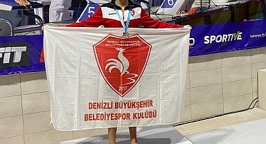 Denizlili sporcu yüzmede 3 dereceyle altınları topladı