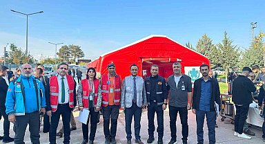 Depremle yıkılan Malatya'da deprem tatbikatı gerçeği aratmadı