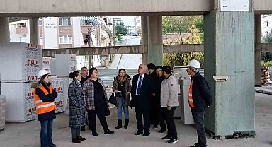 Derince'nin yeni hizmet binasında çalışmalar sürüyor
