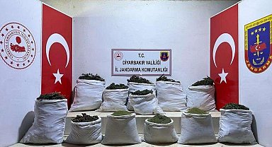 Diyarbakır'da 312 kilo esrar ve bin 706 kök kenevir ele geçirildi