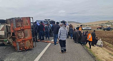 Diyarbakır'da tır ile traktör çarpıştı: 1 ölü, 1 yaralı