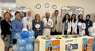 Dünya Diyabet Günü'nde farkındalığı için stant kuruldu