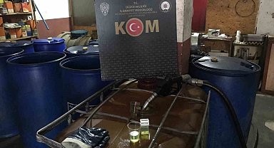 Düzce'de 800 litre kaçak akaryakıt ele geçirildi