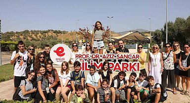 Efeler'de bilimin kalbi Prof. Dr. Aziz Sancar Matematik ve Bilim Parkı'nda atıyor