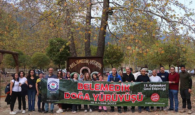 Eğitim-Bir-Sen Adana üyeleri Belemedik'te doğa yürüyüşü yaptı