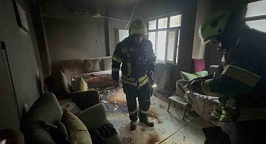 Elazığ'da korkutan ev yangını