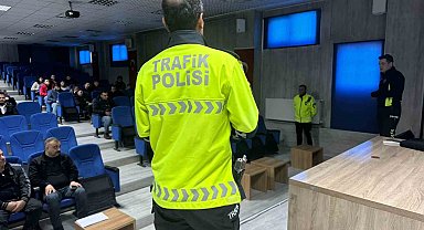 Emniyet personeline trafik eğitimi verildi