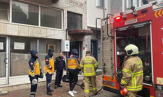 Erdek'te pompa yangını paniğe neden oldu