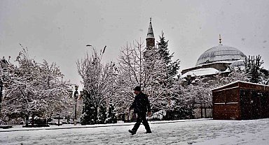Erzurum beyaza büründü
