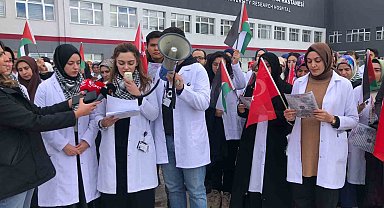 Erzurum'da doktorlar Gazzeli meslektaşlarını unutmadı