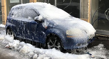 Erzurum'da kutupları aratmayan manzara