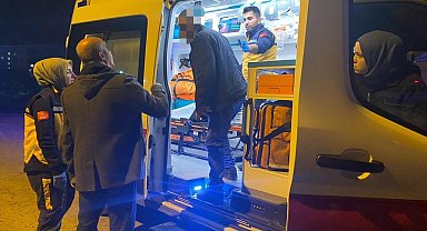 Eşini darp etti, polisten kaçarken kaza yaptı