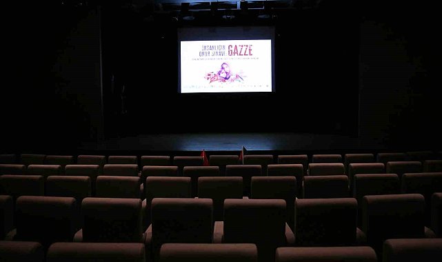 Eyüpsultan'da sinema koltukları Gazze'de şehit olan çocuklara ayrıldı