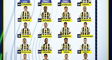 Fenerbahçe'nin Nordsjaelland maçı kamp kadrosu açıklandı
