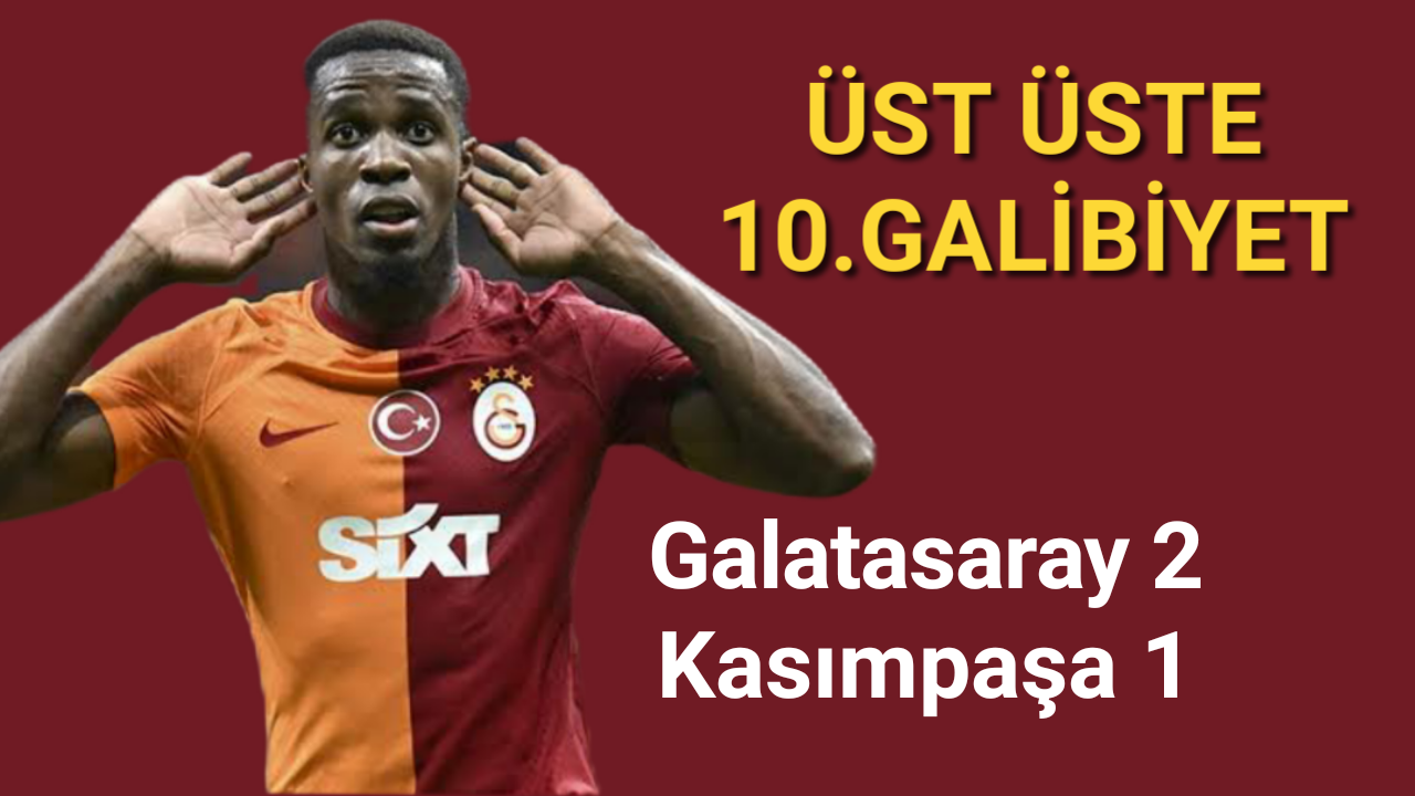 Galatasaray konuk ettiği Kasımpaşa'yı 2-1 yendi